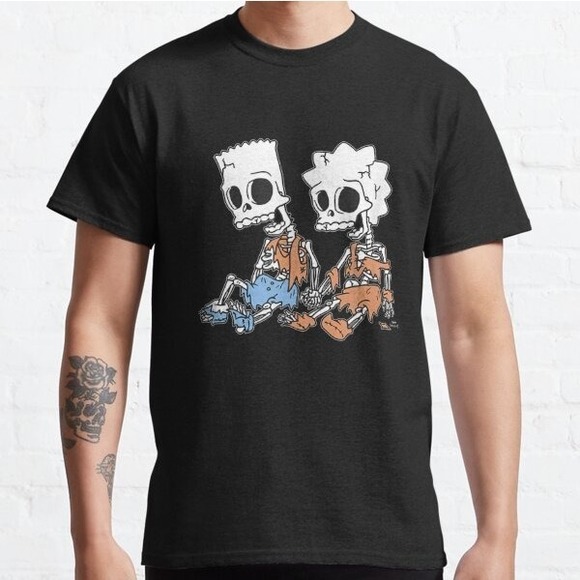 Tops - The Simpsonzz Bartzz L.i.s.a Skeletons C2 Classic T-Shirt